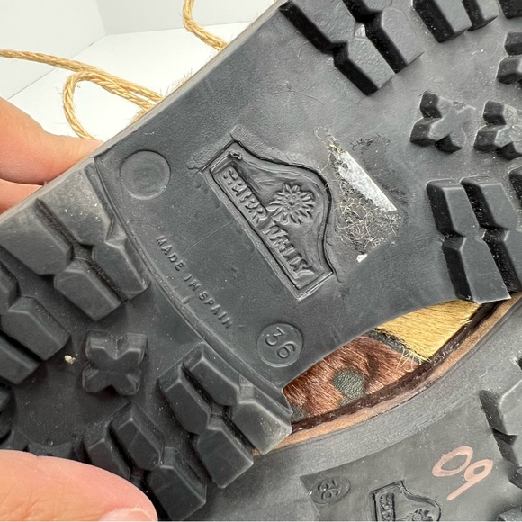 Geier Wally Calf Hair Cow Print Oxford Shoes Size 36 - Picture 11 of 13